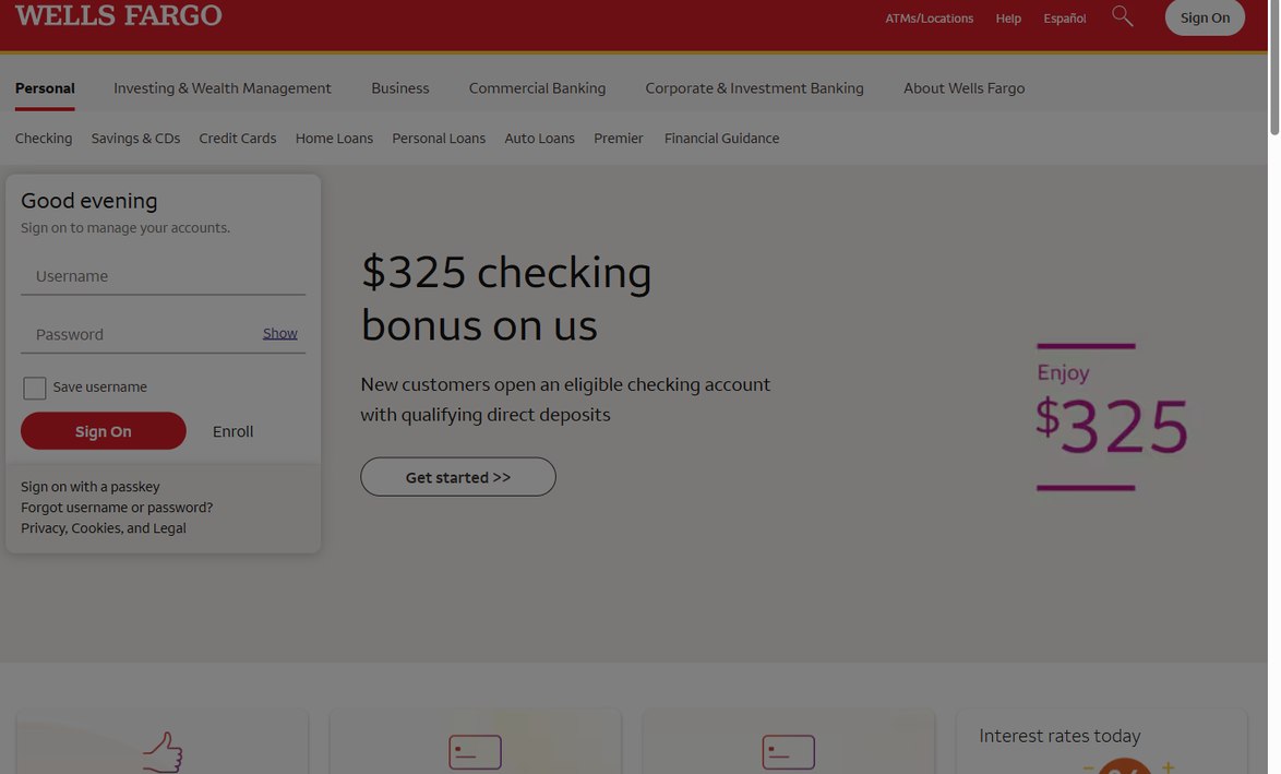 Wells Fargo – wellsfargo.com